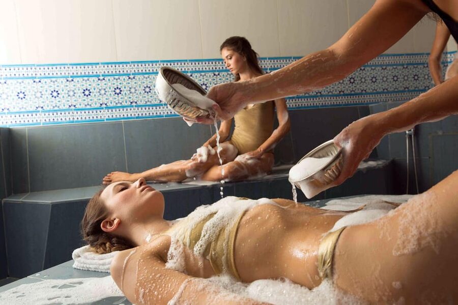 Side: Turkish Bath Experience with Transfer & Massage - Sauna and hot room: the gentle start