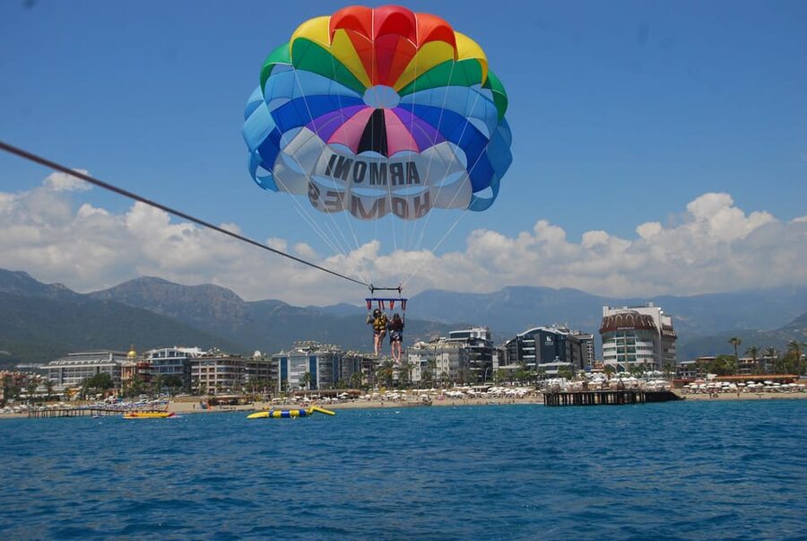 Soar Above Alanya Ultimate Parasailing Adventure! - Taking off from Alanya’s beach