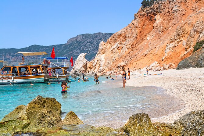 Suluada Island Boat Trip incl. Lunch and Transfer f/Kemer - Suluada from Kemer: beautiful water, busy boats