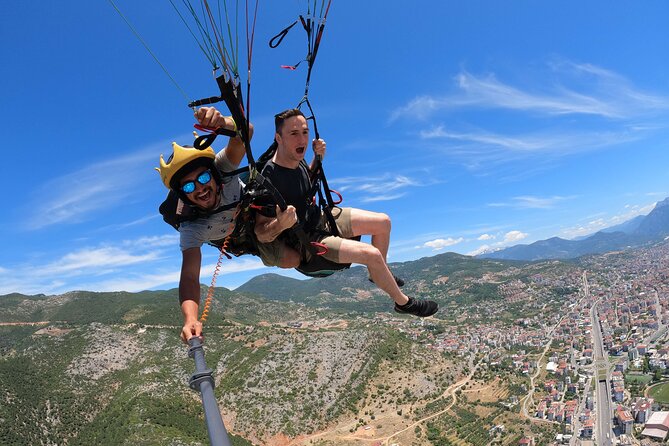 Tandem Paragliding in Alanya, Antalya Turkey with a Licensed Guide - From the Alanya office to the mountain launch