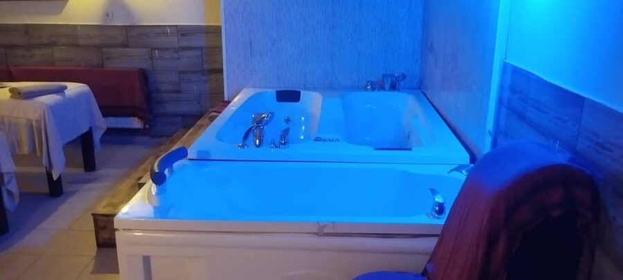 Turkish Bath and Aloevera Massage Dr. Fish with Transfers. - Starting with sauna, salt room, and steam