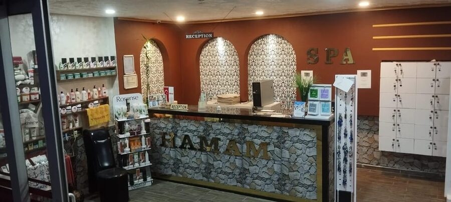 Turkish Bath and Aloevera Massage Dr. Fish with Transfers. - Coffee mask and doctor fish