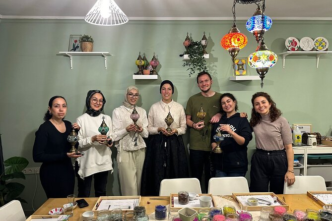 Turkish Mosaic Lamp Workshop in Antalya Near Old Town - Building a lamp in two hours