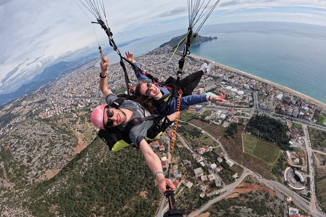 Ulusky Paragliding Alanya - Taking off above Alanya
